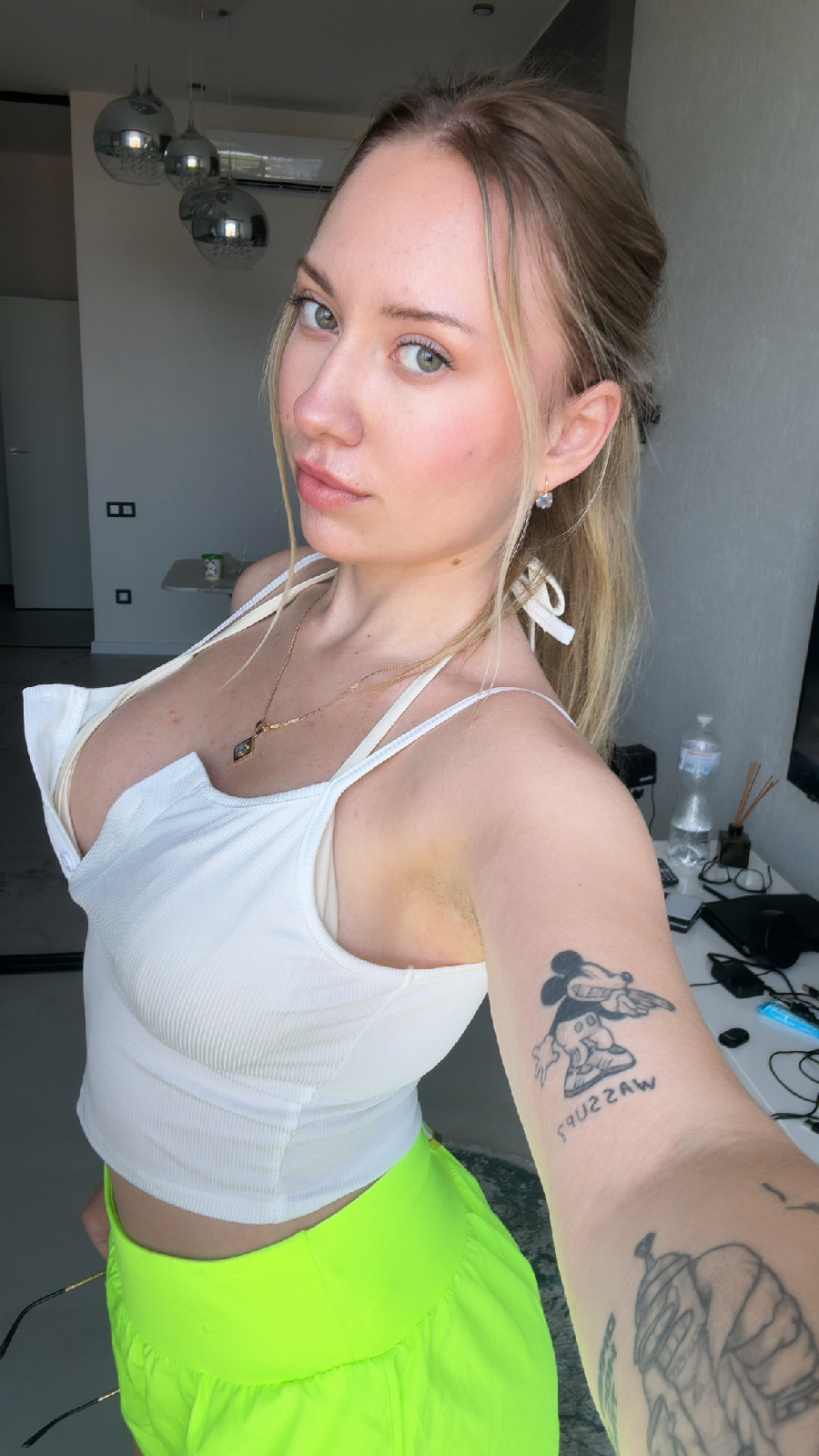 KateV in her underwear in Banjul